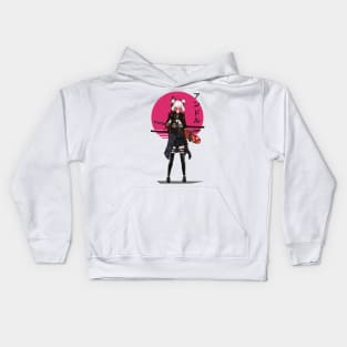 Japanese Vaporwave Cute Girl Kids Hoodie